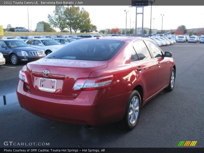Barcelona Red Metallic / Ash 2011 Toyota Camry LE