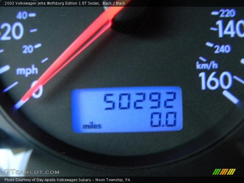 Black / Black 2003 Volkswagen Jetta Wolfsburg Edition 1.8T Sedan