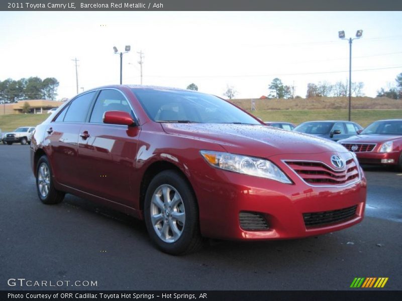 Barcelona Red Metallic / Ash 2011 Toyota Camry LE