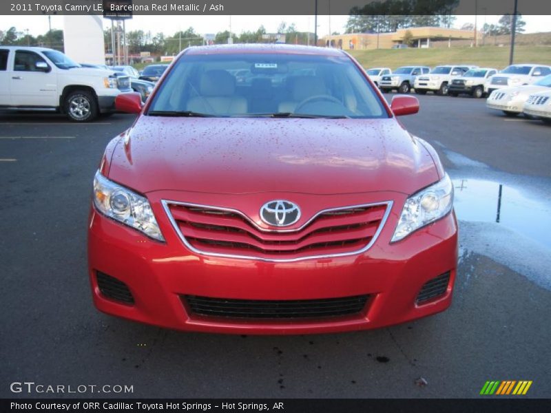 Barcelona Red Metallic / Ash 2011 Toyota Camry LE