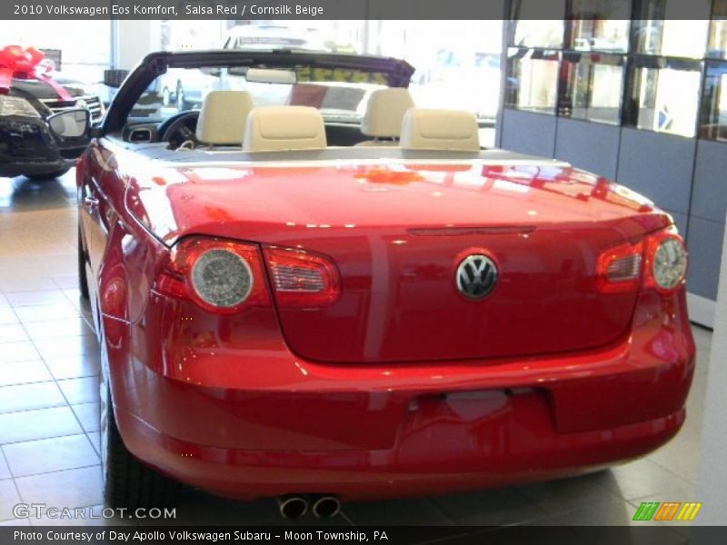 Salsa Red / Cornsilk Beige 2010 Volkswagen Eos Komfort