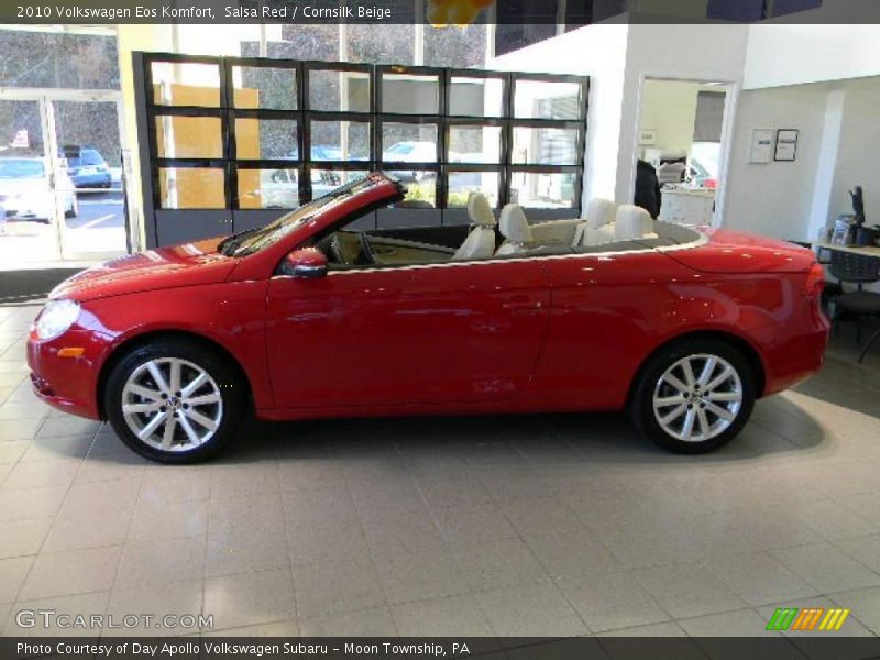 Salsa Red / Cornsilk Beige 2010 Volkswagen Eos Komfort