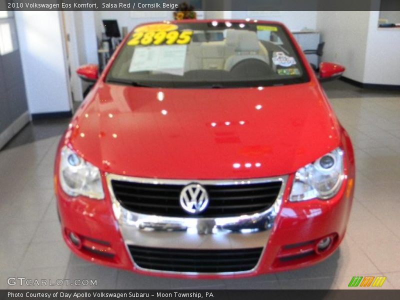 Salsa Red / Cornsilk Beige 2010 Volkswagen Eos Komfort