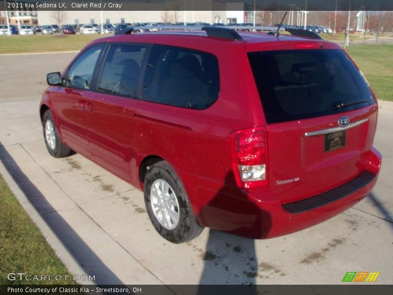 Claret Red / Gray 2011 Kia Sedona LX