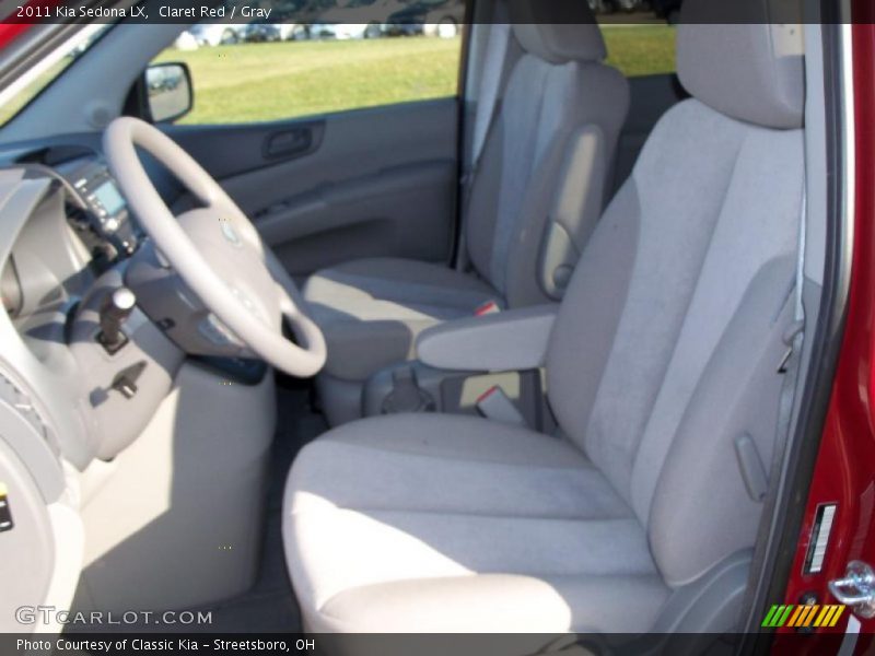 Claret Red / Gray 2011 Kia Sedona LX