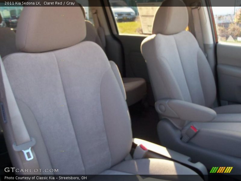 Claret Red / Gray 2011 Kia Sedona LX