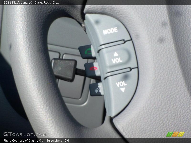 Claret Red / Gray 2011 Kia Sedona LX