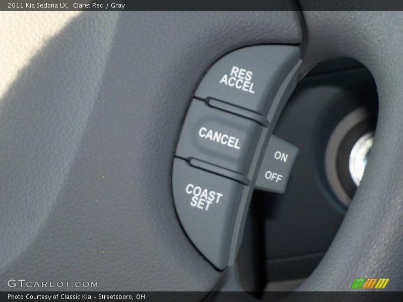 Claret Red / Gray 2011 Kia Sedona LX