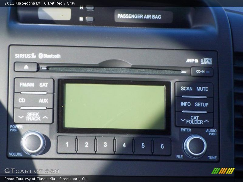 Claret Red / Gray 2011 Kia Sedona LX