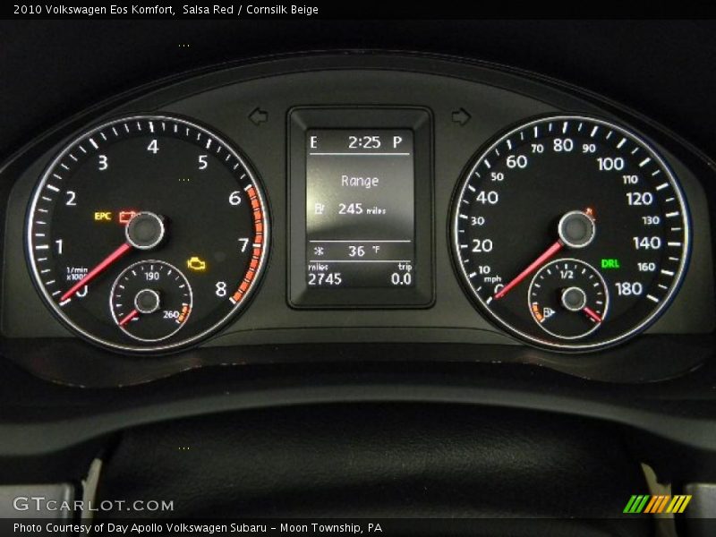 Salsa Red / Cornsilk Beige 2010 Volkswagen Eos Komfort