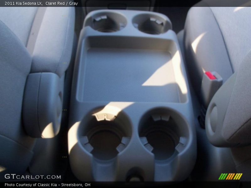 Claret Red / Gray 2011 Kia Sedona LX