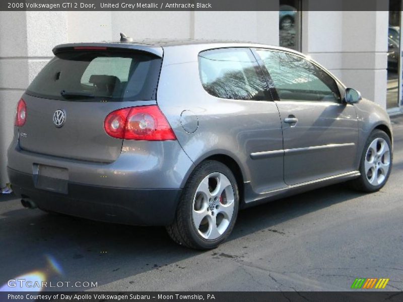 United Grey Metallic / Anthracite Black 2008 Volkswagen GTI 2 Door