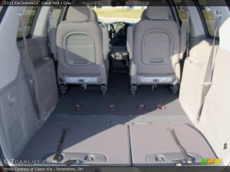 Claret Red / Gray 2011 Kia Sedona LX