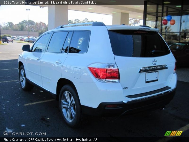Blizzard White Pearl / Sand Beige 2011 Toyota Highlander Limited