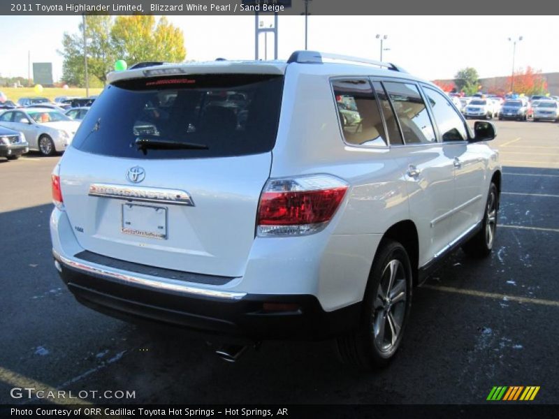 Blizzard White Pearl / Sand Beige 2011 Toyota Highlander Limited