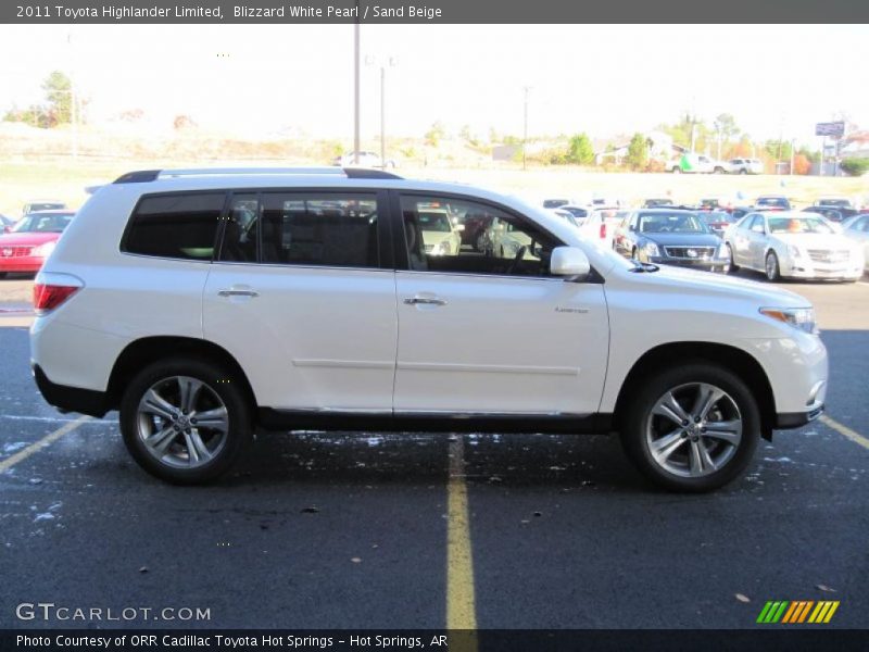 Blizzard White Pearl / Sand Beige 2011 Toyota Highlander Limited