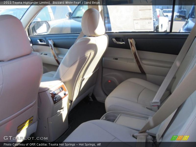 Blizzard White Pearl / Sand Beige 2011 Toyota Highlander Limited