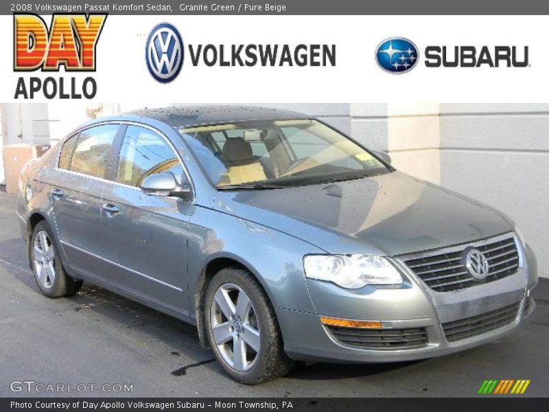 Granite Green / Pure Beige 2008 Volkswagen Passat Komfort Sedan
