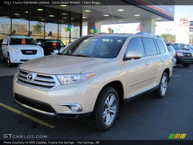 Sandy Beach Metallic / Sand Beige 2011 Toyota Highlander Limited