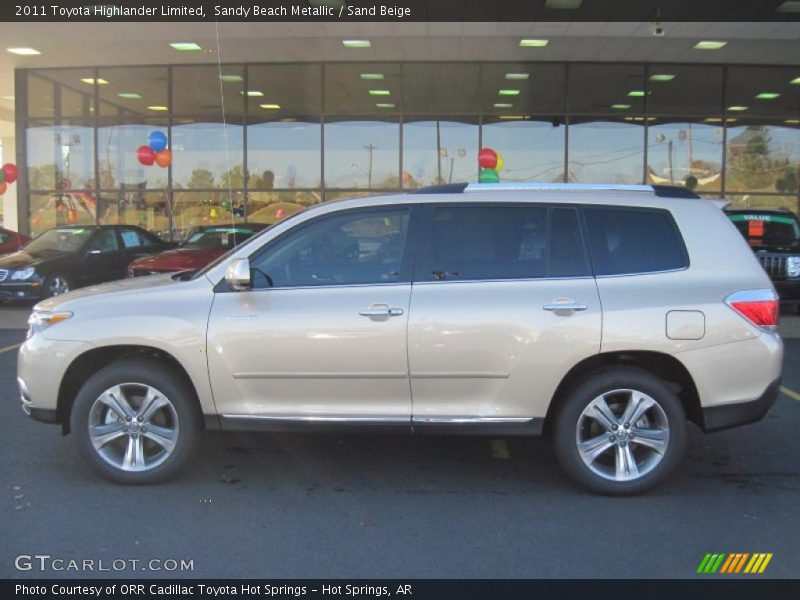 Sandy Beach Metallic / Sand Beige 2011 Toyota Highlander Limited