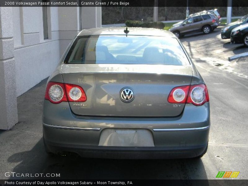 Granite Green / Pure Beige 2008 Volkswagen Passat Komfort Sedan