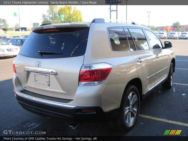 Sandy Beach Metallic / Sand Beige 2011 Toyota Highlander Limited