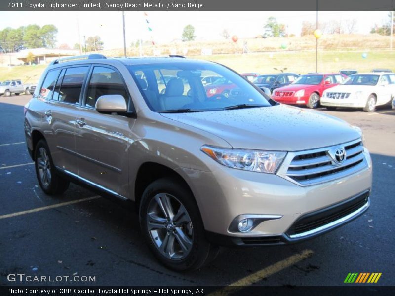 Sandy Beach Metallic / Sand Beige 2011 Toyota Highlander Limited