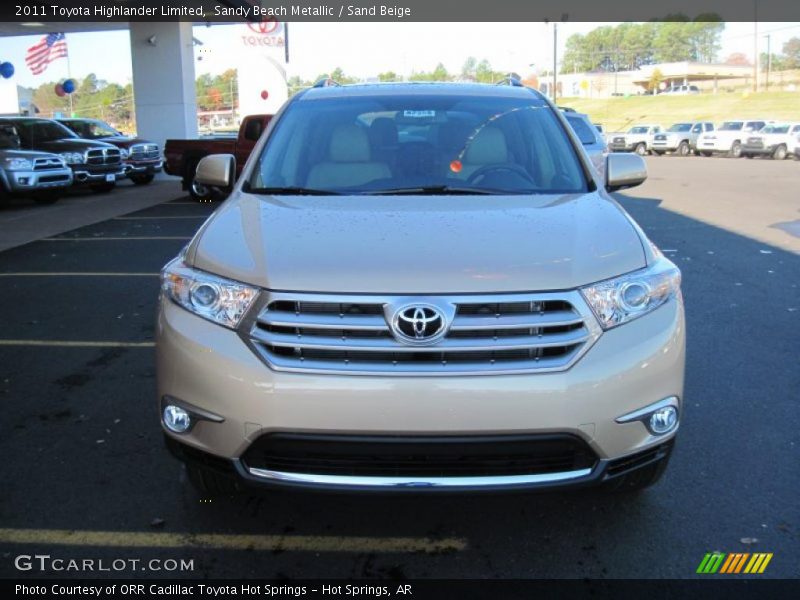 Sandy Beach Metallic / Sand Beige 2011 Toyota Highlander Limited