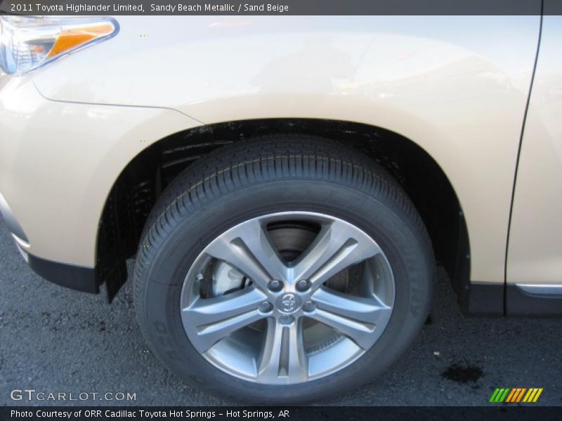 Sandy Beach Metallic / Sand Beige 2011 Toyota Highlander Limited