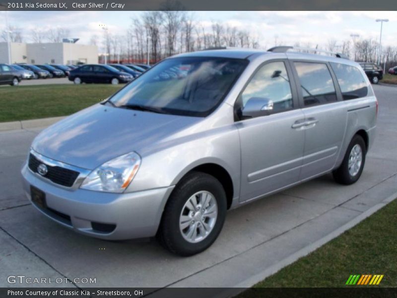 Clear Silver / Gray 2011 Kia Sedona LX