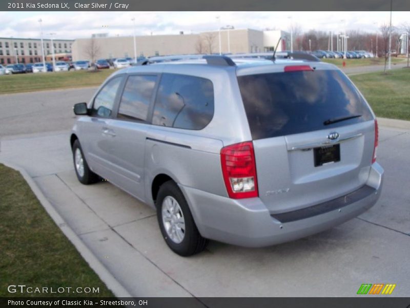 Clear Silver / Gray 2011 Kia Sedona LX