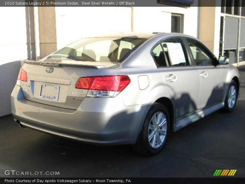 Steel Silver Metallic / Off Black 2010 Subaru Legacy 2.5i Premium Sedan