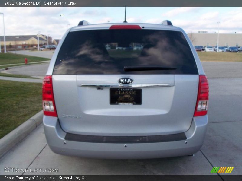 Clear Silver / Gray 2011 Kia Sedona LX