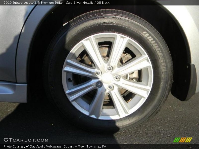Steel Silver Metallic / Off Black 2010 Subaru Legacy 2.5i Premium Sedan