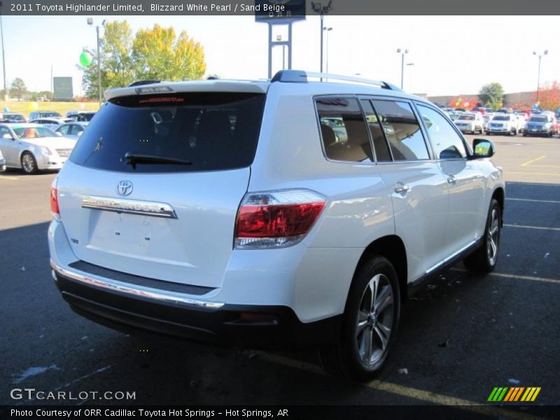 Blizzard White Pearl / Sand Beige 2011 Toyota Highlander Limited