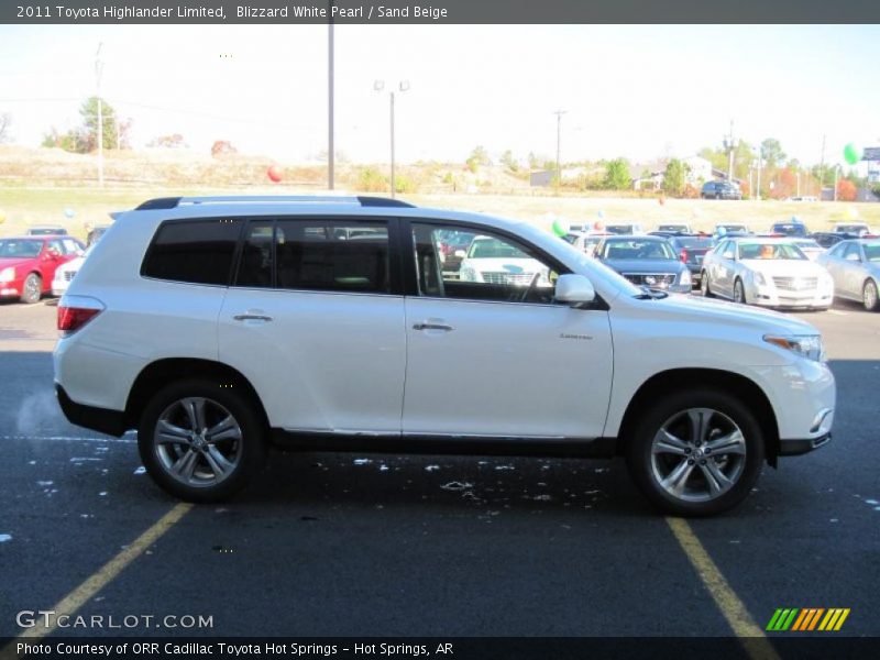 Blizzard White Pearl / Sand Beige 2011 Toyota Highlander Limited