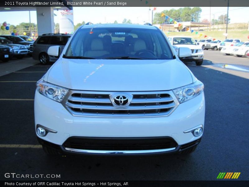 Blizzard White Pearl / Sand Beige 2011 Toyota Highlander Limited