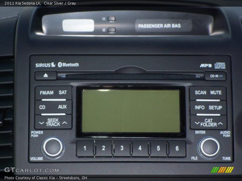 Clear Silver / Gray 2011 Kia Sedona LX