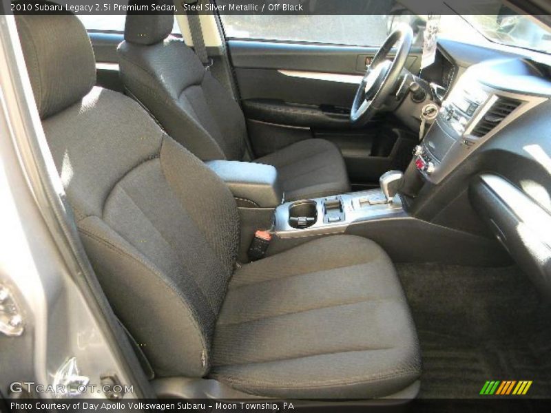 Steel Silver Metallic / Off Black 2010 Subaru Legacy 2.5i Premium Sedan