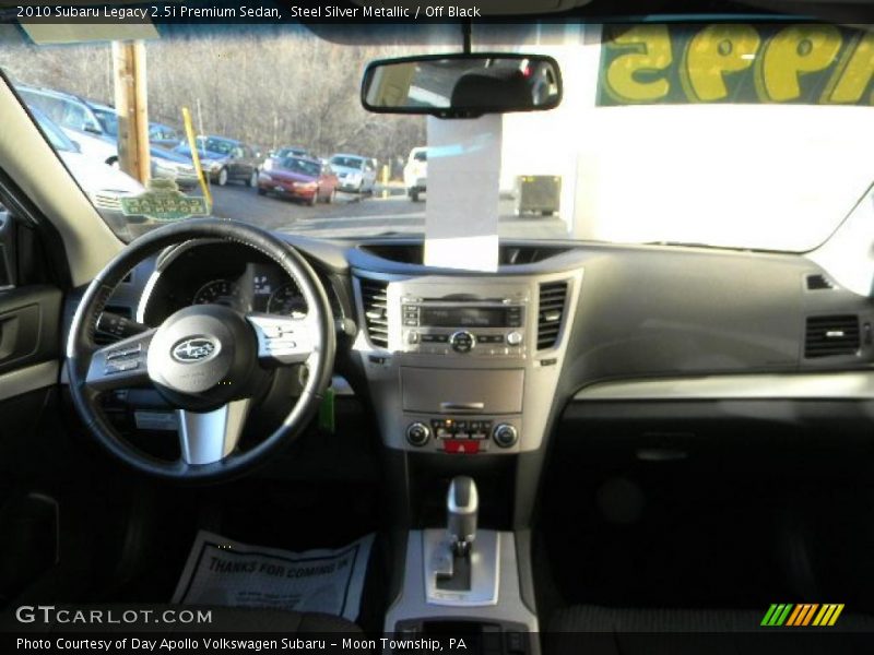 Steel Silver Metallic / Off Black 2010 Subaru Legacy 2.5i Premium Sedan