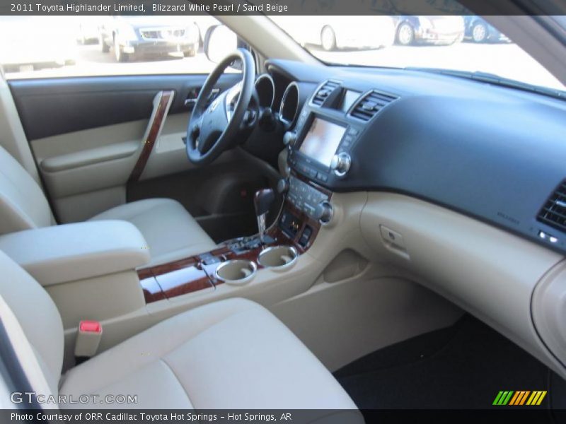 Blizzard White Pearl / Sand Beige 2011 Toyota Highlander Limited