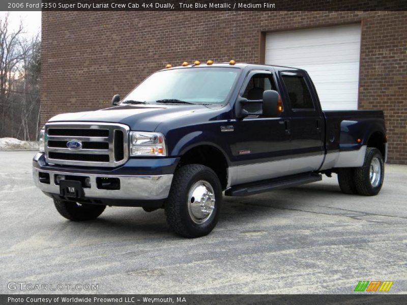 True Blue Metallic / Medium Flint 2006 Ford F350 Super Duty Lariat Crew Cab 4x4 Dually