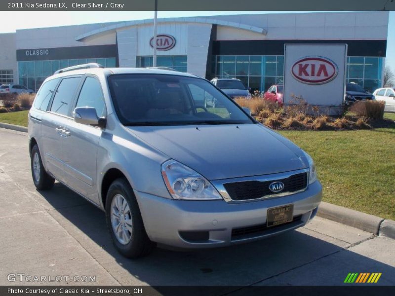 Clear Silver / Gray 2011 Kia Sedona LX