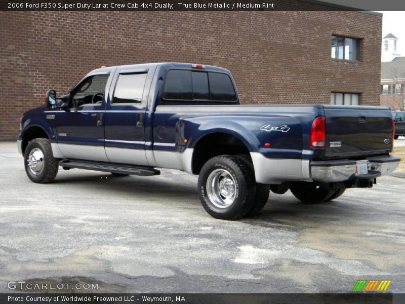True Blue Metallic / Medium Flint 2006 Ford F350 Super Duty Lariat Crew Cab 4x4 Dually