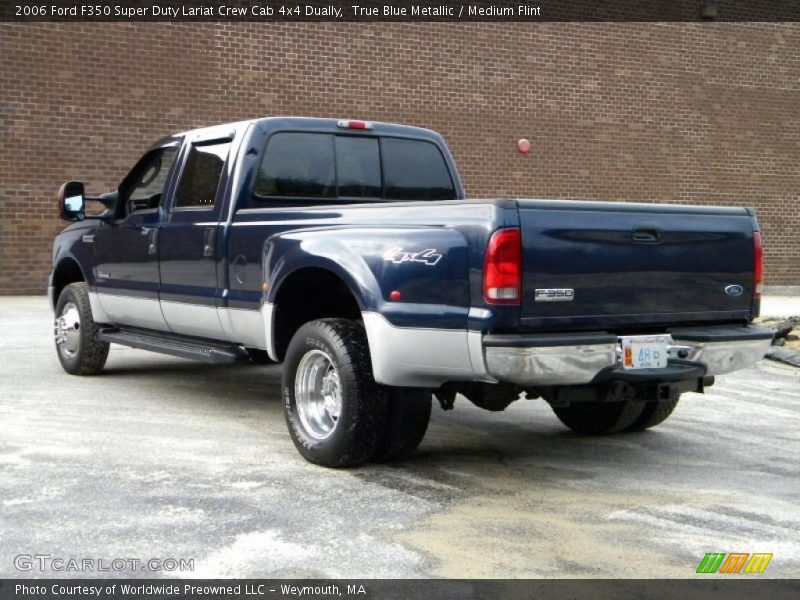 True Blue Metallic / Medium Flint 2006 Ford F350 Super Duty Lariat Crew Cab 4x4 Dually