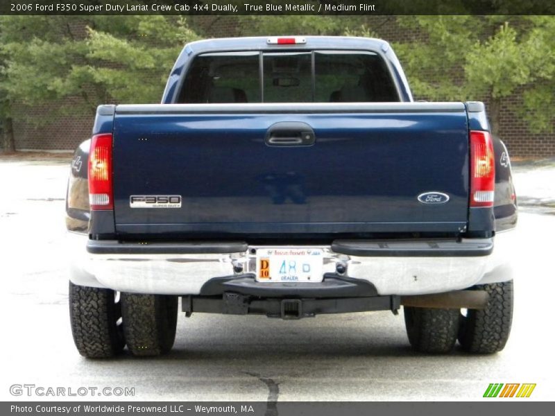 True Blue Metallic / Medium Flint 2006 Ford F350 Super Duty Lariat Crew Cab 4x4 Dually