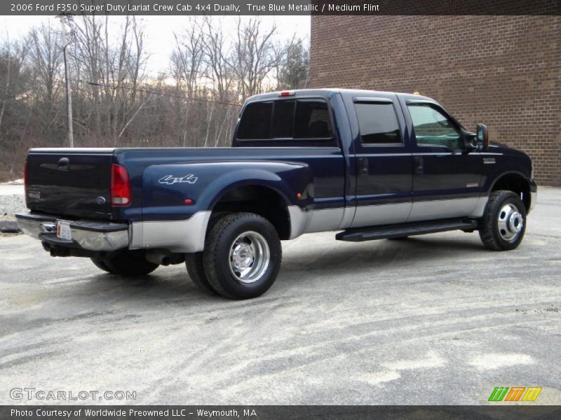 True Blue Metallic / Medium Flint 2006 Ford F350 Super Duty Lariat Crew Cab 4x4 Dually