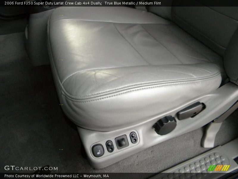 True Blue Metallic / Medium Flint 2006 Ford F350 Super Duty Lariat Crew Cab 4x4 Dually