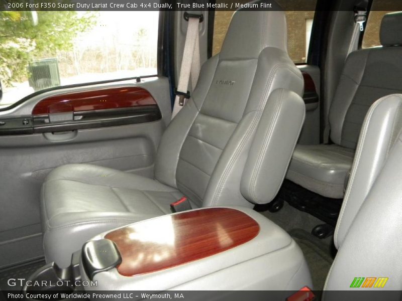 True Blue Metallic / Medium Flint 2006 Ford F350 Super Duty Lariat Crew Cab 4x4 Dually