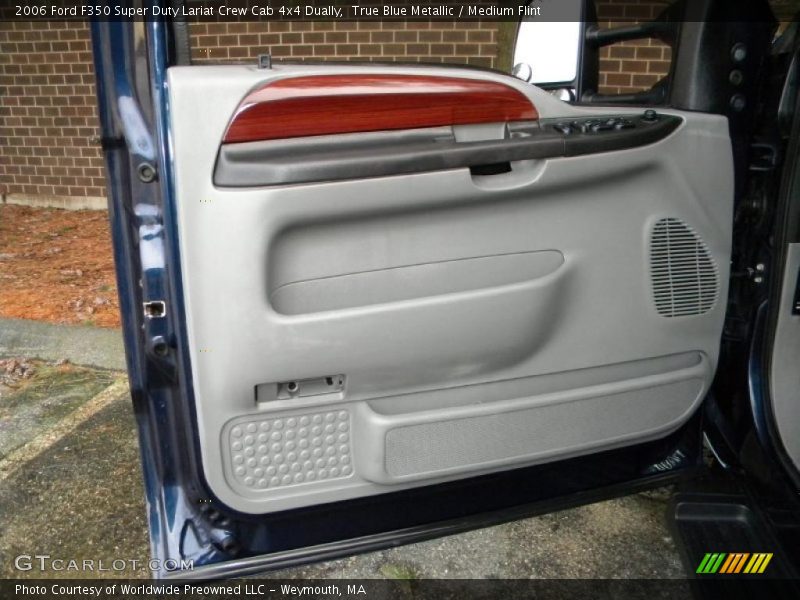 True Blue Metallic / Medium Flint 2006 Ford F350 Super Duty Lariat Crew Cab 4x4 Dually